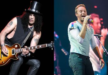 Begini Jadinya Kalau Gitaris Slash dari Guns N 'Roses Join Coldplay