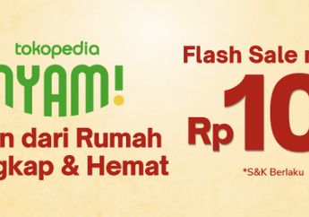 Tokopedia Nyam! Beri Diskon Jajanan Sampai Flash Sale Mulai Rp10.000