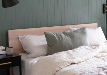 Potret Kamar Tidur Minimalis Warna Hijau Sage yang Bikin Jatuh Hati