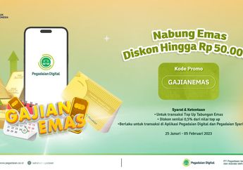 Serbu! Ada Diskon Nabung Emas Sampai Dengan Rp50.000 di Pegadaian