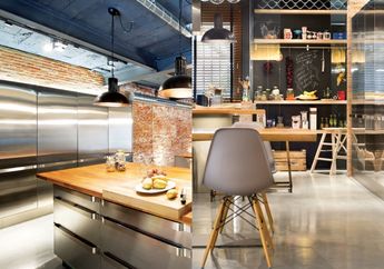 5 Potret Dapur Minimalis Gaya Industrial yang Terinspirasi dari Alam