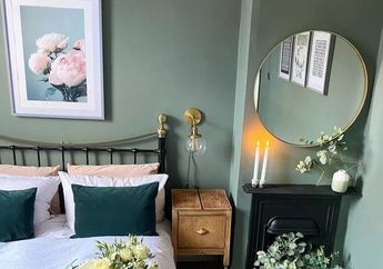 11 Ide Warna Hijau Sage di Kamar Tidur, Cocok untuk Pemula