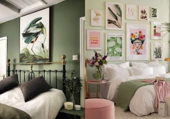 8 Cara Menata Kamar Warna Hijau Sage, Tak Lekang Zaman