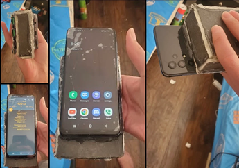 Pria Ini Modifikasi Baterai Galaxy A32 5G Jadi 30,000mAh dengan 5 Port