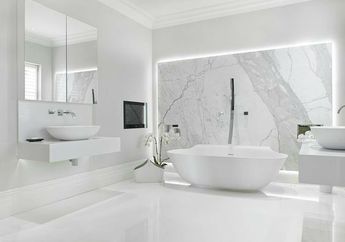 Ternyata Menggunakan Warna Putih di Kamar Mandi Memiliki Banyak Keuntungan, lho!