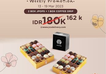 Promo JCO, Beli 2 Boks JPops dan 1 Boks Coffee Drip Harganya Murmer