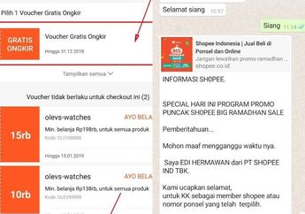 Hati-hati Penipuan Shopee! Diberikan Voucher Belanja Malah Jadi Korban Penipuan, Ini Tips Terhidnar Dari Scam