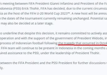 Bukan Karena Israel?, FIFA Justru Singgung Tragedi Ini Usai Batalkan Indonesia Jadi Tuan Rumah Piala Dunia U-20, Ganjar Pranowo: Kecewa