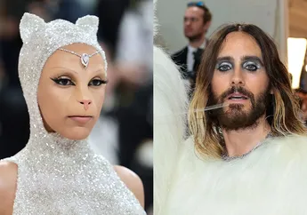 Jared Leto dan Doja Cat Cosplay Jadi Kucing Karl Lagerfeld di Met Gala 2023!
