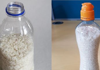 Cuma Dikocok-kocok Pakai Beras, Botol Minum yang Disimpan di Lemari Bisa Kembali Seperti Baru, ini Cara Ampuhnya