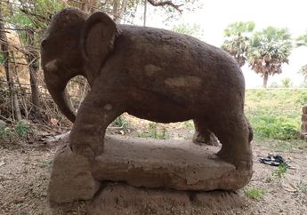 Mengungkap Sejarah Patung Gajah Buddha berusia 2.300 tahun dari India