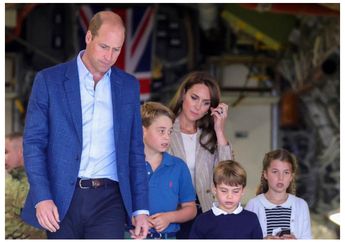 Pergi Kunjungan Bersama, Intip Fashion Pangeran William Sekeluarga!