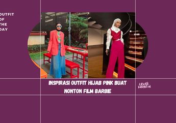 Inspirasi Outfit Hijab Tema Pink Buat OOTD Nonton Film Barbie