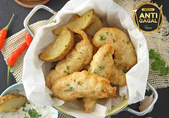 Tak Perlu Harus Ke Cafe, Resep Fish And Chips With Tartar Sauce yang Spesial Ini Bisa Kita Buat Sendiri!