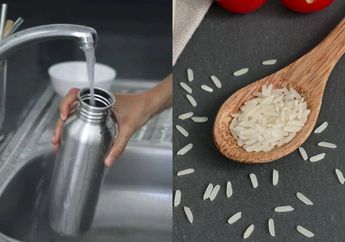 Tak Perlu Beli Sikat Khusus, Cara Bersihkan Botol Minum yang Kusam dan Berkerak Cuma Butuh Dikocok-kocok dengan Beras