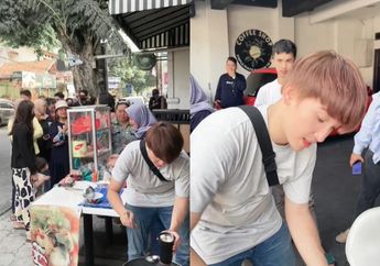 Viral di TikTok Gerobak Cilok Diserbu Emak-emak, Penjualnya Ternyata Pemain Sinetron Ganteng-ganter Serigala