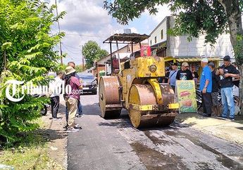 Keponakan Jokowi Rela Rogoh Kocek Rp 600 Juta untuk Perbaiki Jalan Rusak di Klodran, Colomadu Dekat Rumah Sang Presiden