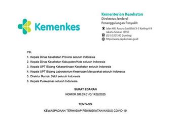 Peningkatan Kasus COVID-19 di Asia, Kemenkes Keluarkan Surat Himbauan Waspada