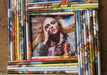 DIY: Bingkai Foto dari Majalah Bekas
