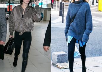 10 Padu Padan Legging Ala Gigi-Bella Hadid Ini Cocok Dipakai Waktu Musim Hujan