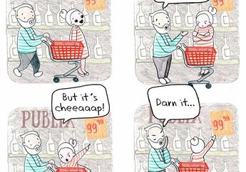 12 Komik Strip Lucu Tentang Bagaiamana Cowok Melihat Cewek dengan Kebiasaannya yang Khas