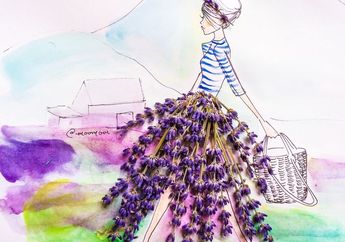 20 Ilustrasi Fashion dari Bunga, Buah, dan Sayuran yang Bikin Kita Takjub. Keren Banget!