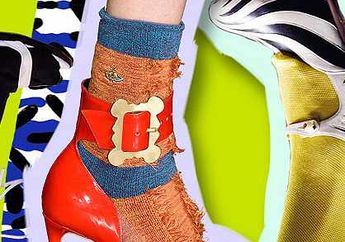 Coba, Yuk, Padukan Kaus Kaki Dengan Sepatu High Heels, Seru!