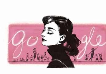 Tampilan Google Menghormati Ulang Tahun Audrey Hepburn
