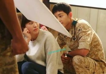 20 Foto Behind The Scene Descendant of The Sun yang Bikin Kita Ngiri sama Kemesraan #Songsongcouple!