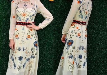 7 Inspirasi Fashion Floral Embroidery Dress yang Bisa Kita Pakai Saat Lebaran Supaya Terlihat Elegan