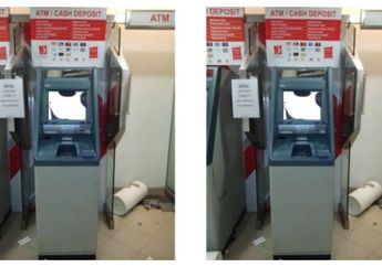 Gagal Tarik Tunai, Seorang Pria Nekat Rusak Mesin ATM