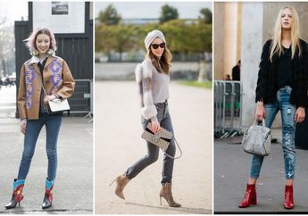 Tampil Stylish dengan Sepatu Ankle Boots dan Celana Skinny Jeans ala Fashion Blogger Dunia