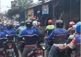 Kembali Terjadi Lagi, Ojek Konvensional Bentrok dengan Driver Ojol, Ricuh!