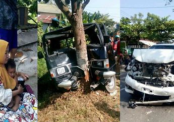Rekaman Video Amatir Usai Istri Nekat Tabrak Mobil Suami dari Belakang