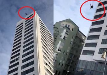 Bertindak Bodoh, Seorang Pria Nekat Loncat dari Gedung Berlantai 24 Hingga Terhempas ke Tanah