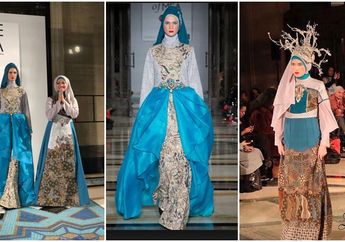 Desainer Indonesia Lia Afif Pamerkan Batik Trenggalek di Runway Fashion Scout London Fashion Week 2018