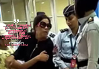 Keterlaluan, Masalah Sepele, Wanita ini Mengaku Istri Pejabat Menampar Petugas Bandara