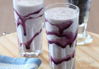 Resep - Lapar Tengah Malam? Seruput Blueberry Smoothie, Biar lemak Nggak Numpuk!