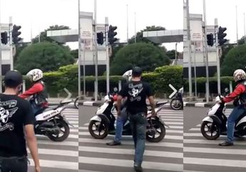 Aksi Pria "Nyentil" Pengendara Nakal ini Tuai Pujian Warganet, Ternyata ini yang Dilakukan, Lihat Videonya