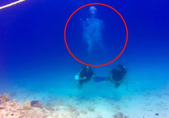 Perhatikan Lingkaran Merah! Apakah Itu Hantu Air? Simak Cerita Menyeramkan Penyelam Ini
