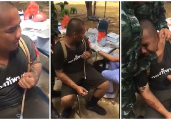 Badan Kekar, Besar Dan Tattoan, Tapi Ketika Akan Disuntik Oleh Suster Ia Menangis