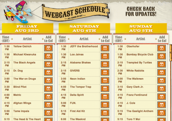 Lollapalooza 2012 Bisa Live Streaming Via YouTube