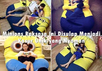 Minions Raksasa Ini Disulap Menjadi Kasur Unik yang Nyaman