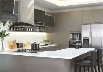 Berkesan Lembut tapi Tetap Modern! Cek Dapur Satu Ini!