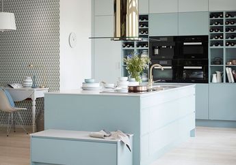 Dapur Bergaya Skandinavia yang Chic dan Colorful