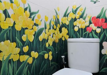 Taman Bunga dalam Kamar Mandi