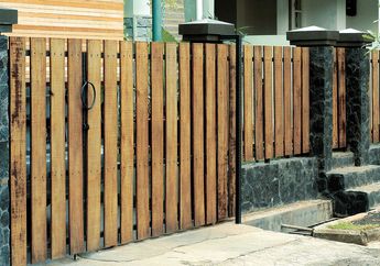 Pagar Kayu Material Kuat Tahan cuaca