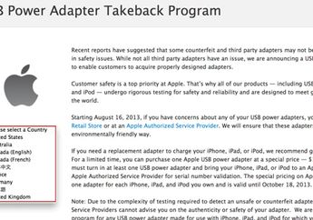 Cakupan Negara Yang Mendukung ‘USB Power Adapter Takeback Program’ Diperluas