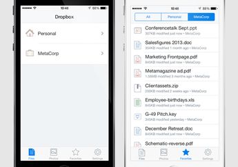 Mengintip Desain Baru Tampilan Dropbox Buat iOS 7