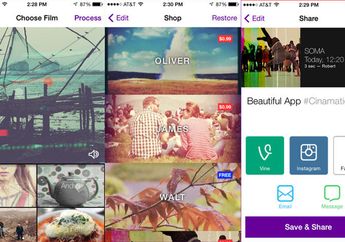 Cinamatic: Aplikasi Editing Video Berciri Khas Hipstamatic